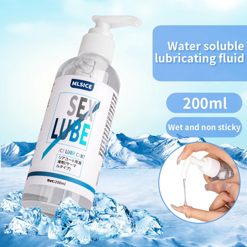 ICE Semen Simulation Lubricant - Milky Stringy + Cooling Sensation - Water-Based Anal/Vaginal/Masturbation Lube (200ml Pump Bottle) 15 2100078424