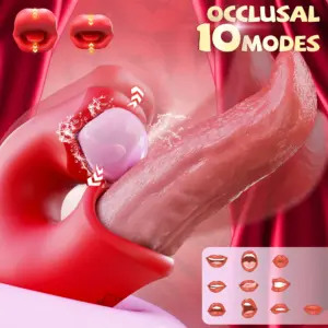 3-in-1 Realistic Oral Sex Simulator - Vibrating Tongue, 360° Swing & Lifelike Occlusion Stroker for Men 4