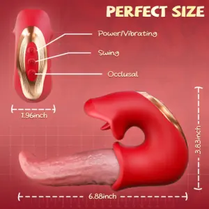 3-in-1 Realistic Oral Sex Simulator - Vibrating Tongue, 360° Swing & Lifelike Occlusion Stroker for Men 6