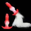 Removable Tail Dog Anal Plug - 100% Liquid Silicone + Fluffy Tail - Cosplay Pet Play Butt Plug Toy 8 Removable Tail Dog Anal Plug - 100% Liquid Silicone + Fluffy Tail - Cosplay Pet Play Butt Plug Toy 1
