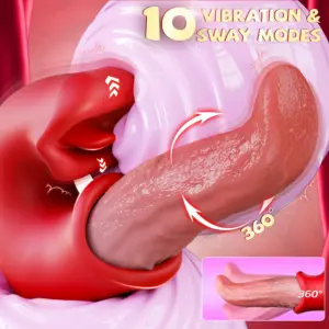 3-in-1 Realistic Oral Sex Simulator - Vibrating Tongue, 360° Swing & Lifelike Occlusion Stroker for Men 5