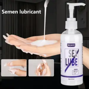 ICE Semen Simulation Lubricant - Milky Stringy + Cooling Sensation - Water-Based Anal/Vaginal/Masturbation Lube (200ml Pump Bottle) 2