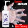 ICE Semen Simulation Lubricant - Milky Stringy + Cooling Sensation - Water-Based Anal/Vaginal/Masturbation Lube (200ml Pump Bottle) 1