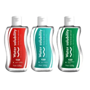 Water-Soluble Plant-Based Lubricant - Long-Lasting Gentle No Residue - HOT/ICE/Skin-Friendly Options (120ml Portable Bottle) 1