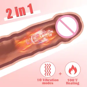 Heating Realistic Vibrator – 10 Vibration Modes, Lifelike Feel, Premium Intimate Experience 2