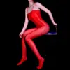 Shiny Oil Gloss Bodystocking – Strapless Sheer Full-Body Jumpsuit 8 Shiny Oil Gloss Bodystocking – Strapless Sheer Full-Body Jumpsuit 1