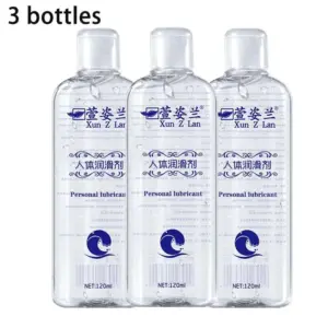 120ml Water-Based Lubricant ×3 Bottles – Clear, Odorless, Easy to Clean, Smooth Intimate Gel for Men & Women 1