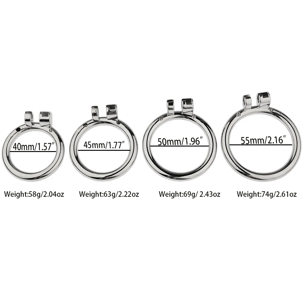 Ultra Mini Stainless Steel Chastity Cage – 35mm Micro Cage with Multi-Hole Ventilation, Tight-Fitting Male Chastity Device 11 519880234