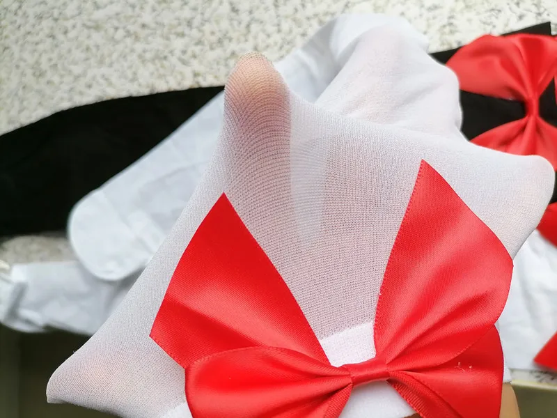 Pink Bow Stay-Up Thigh-High Stockings - Sweet Kawaii Sheer Silk Socks with Oversized Bows (White/Pink/Black) 6 Pink Bow Stay-Up Thigh-High Stockings - Sweet Kawaii Sheer Silk Socks with Oversized Bows (White/Pink/Black) 6