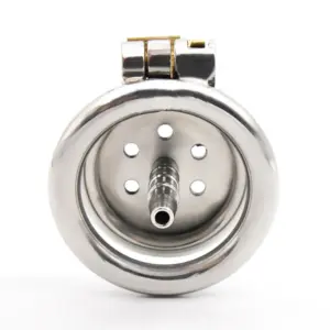 Ultra Mini Stainless Steel Chastity Cage – 35mm Micro Cage with Multi-Hole Ventilation, Tight-Fitting Male Chastity Device 6