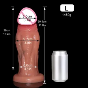 Extra Large Silicone Realistic Anal Dildo – Thick Butt Plug, Multiple Size Options 27