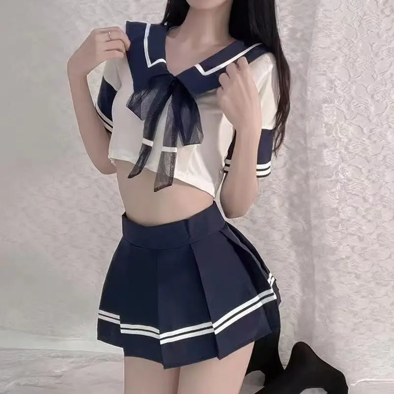 Erotic Sailor Uniform Roleplay Lingerie | Seductive Schoolgirl Cosplay Set 10 3809975157
