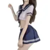 Erotic Sailor Uniform Roleplay Lingerie | Seductive Schoolgirl Cosplay Set 1