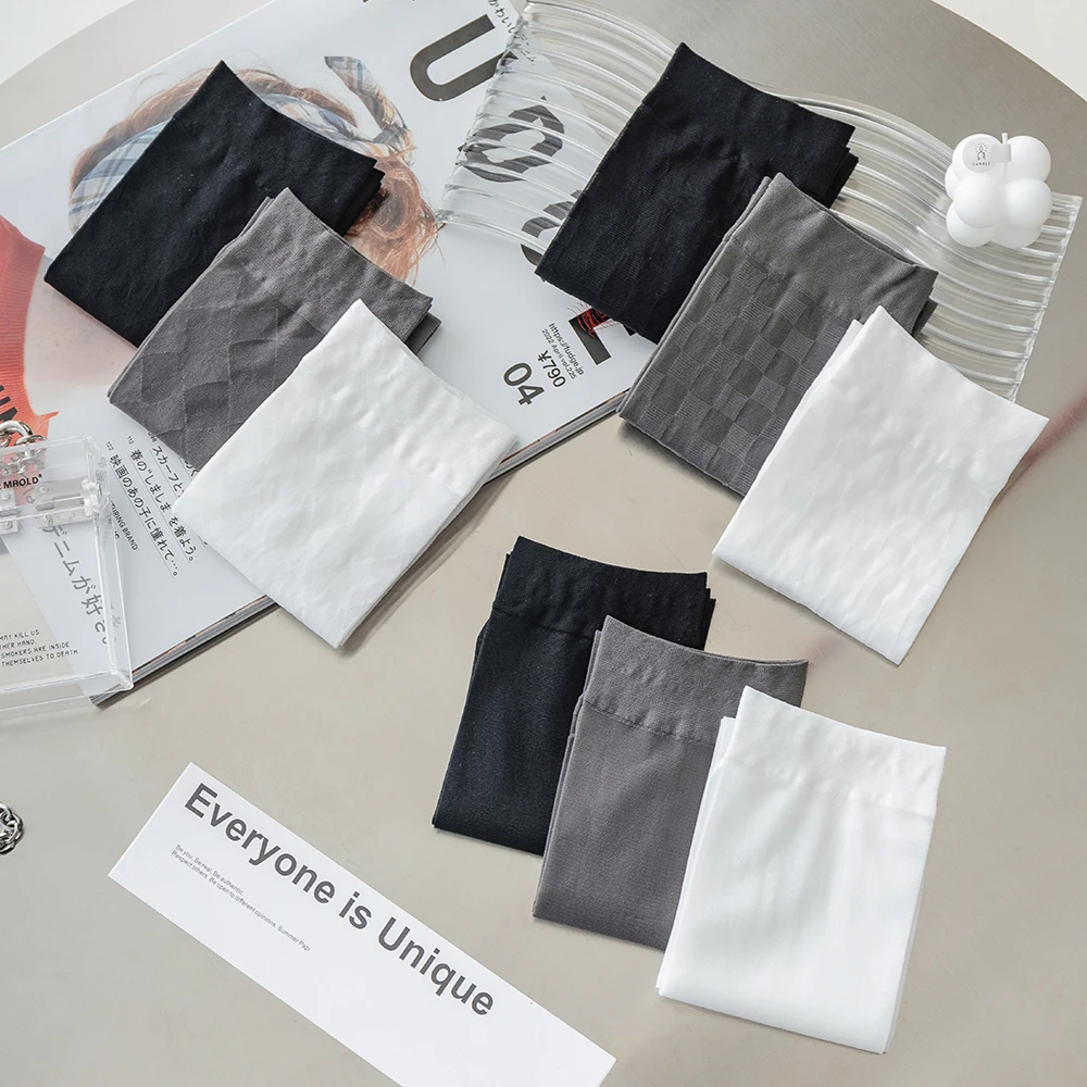 Diamond Pattern Sheer Calf Socks – JK British Style Knee High Tights 19 321300526