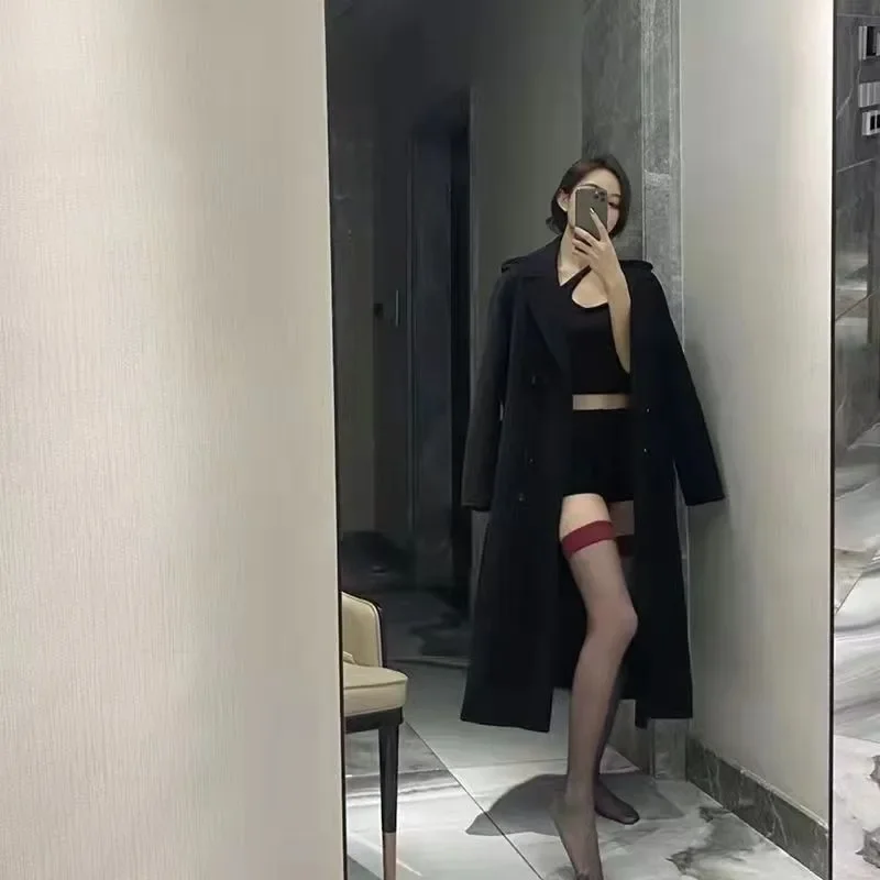 Sexy Fishnet Hollow Out Over Knee Stockings – Black Red Thigh Highs 17 4272012373