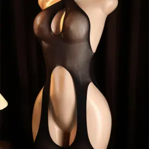 Crotchless Bodystocking – Sexy Halter Teddy Lingerie 2