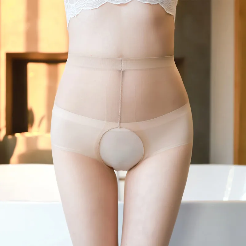 Sexy Open Crotch Pantyhose - Seamless Sheer Erotic Stockings 22 undefined