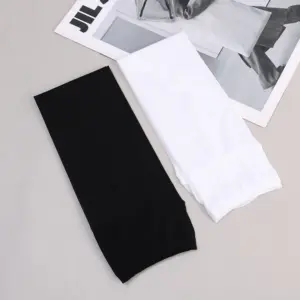 Black White JK Lolita Knee High Socks – Ultra Thin Sheer Stockings 5